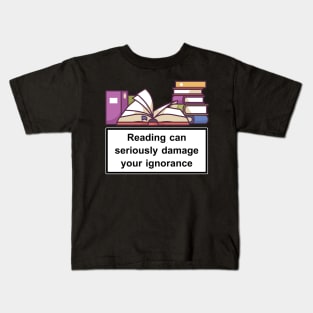 Book Lovers Gifts Bookworm Bibliophile Kids T-Shirt